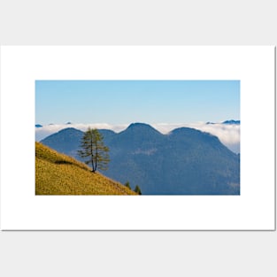 Sauris Valley Viewed from Monte Morgenleit Slopes Posters and Art